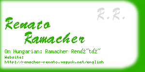 renato ramacher business card
